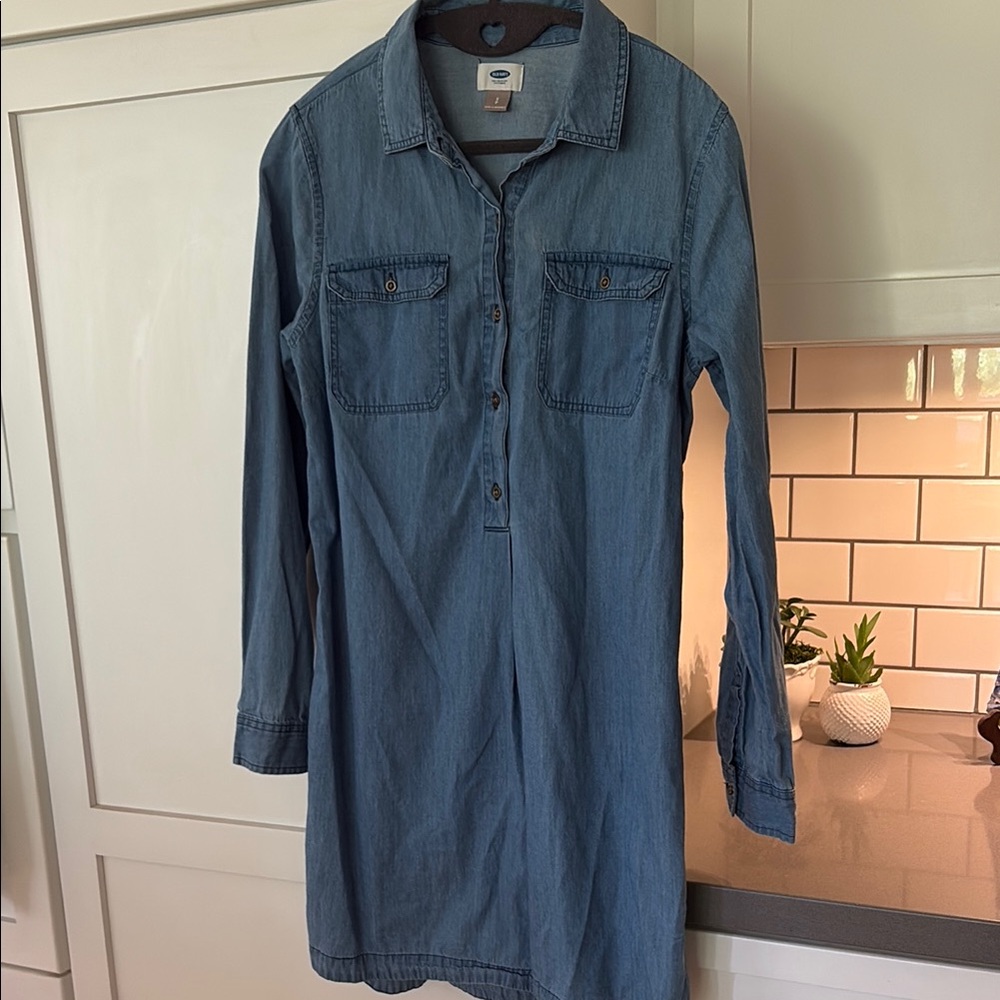Old Navy Light Blue Denim Tunic/Dress